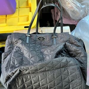 Kate spade diaper bag- used- worn in handles